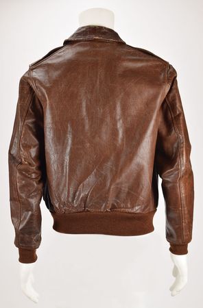 Lot #330 WWII: Harold Gallagher's P-47 'Zemke's Wolf Pack' 62nd Fighter Squadron A-2 Flight Jacket: Worn by a fighter pilot in Zemke's Wolf Pack - Image 2