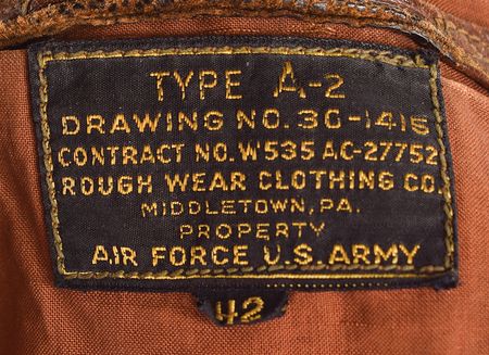 Lot #331 WWII: W. L. Walker's B-17 413th Bomb Squadron A-2 Flight Jacket: Fabulous painted pin-up jacket from a WWII flyer - Image 5