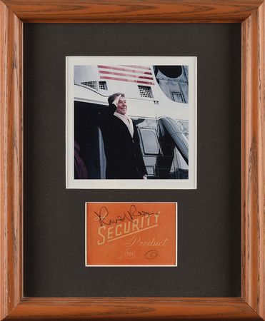 Lot #134 Ronald Reagan Signature - Image 1