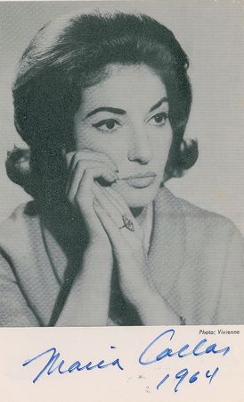 Lot #677 Maria Callas Signed Photograph - Image 1