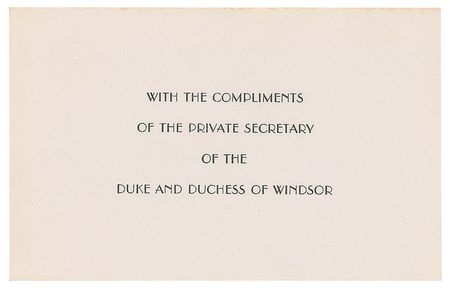 Lot #286 Duke and Duchess of Windsor Signature - Image 2