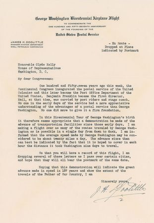 Lot #435 James H. Doolittle Typed Letter Signed - Image 1
