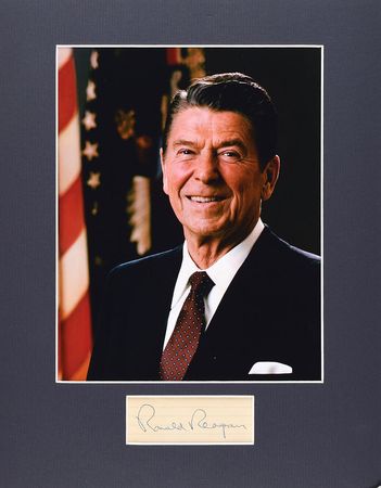 Lot #135 Ronald Reagan Signature - Image 1