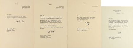 Lot #38 Dwight D. Eisenhower (4) Typed Letters