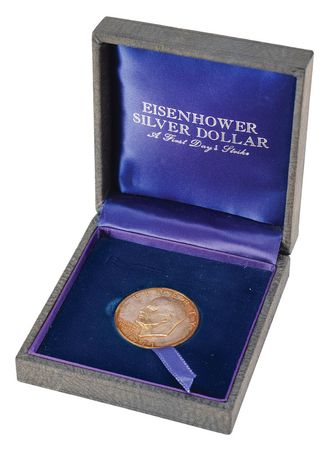 Lot #89 Dwight D. Eisenhower 'First Strike' and Proof Dollars and Signature Coins and Signature - Image 3