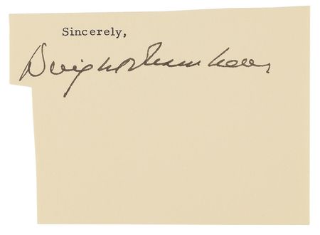 Lot #101 Dwight D. Eisenhower Travel Tokens and Signature Travel Tokens and Signature - Image 4
