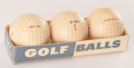 Lot #47 Dwight D. Eisenhower's Personally-Owned 'Gen. Ike' Golf Balls (3): Three golf balls personalized for 