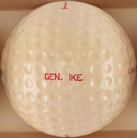 Lot #47 Dwight D. Eisenhower's Personally-Owned 'Gen. Ike' Golf Balls (3): Three golf balls personalized for 
