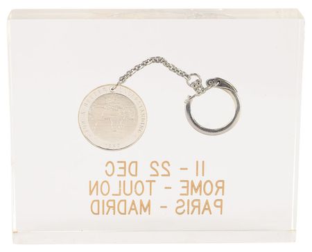 Lot #48 Dwight D. Eisenhower: Spanish Dagger Presented to Robert L. Schulz Dagger and Travel Token - Image 9