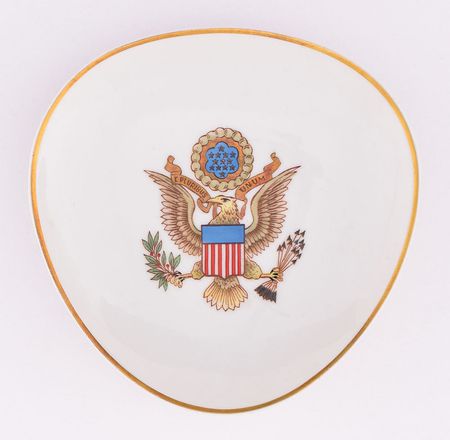 Lot #102 Dwight D. Eisenhower's Spanish Ashtray Gifted by Francisco Franco: Presented to President Eisenhower by Francisco Franco - Image 1