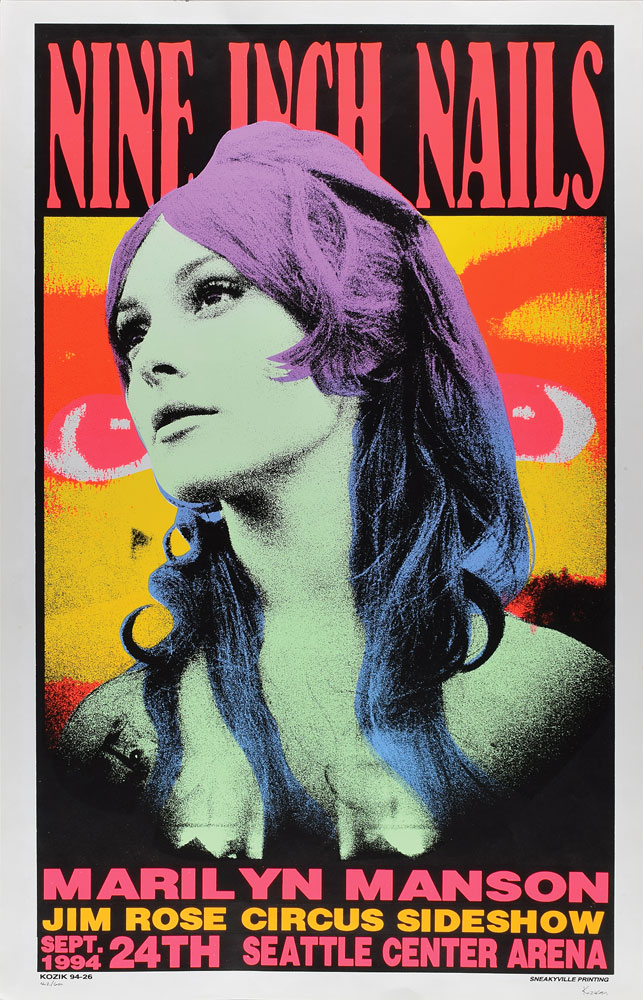 Nine Inch Nails 1994 Seattle Poster | RR Auction