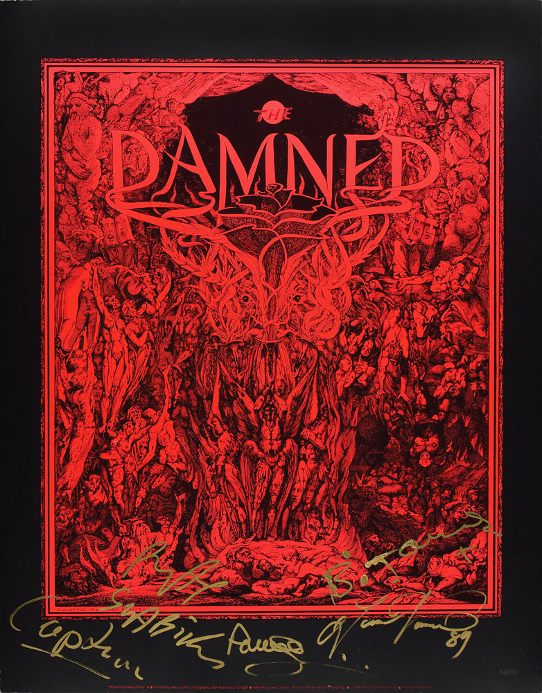 The Damned Signed Poster | RR Auction