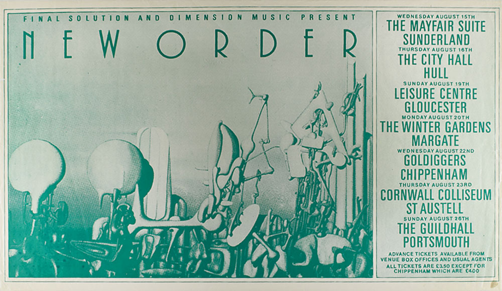 New Order 1984 England Tour Poster | RR Auction