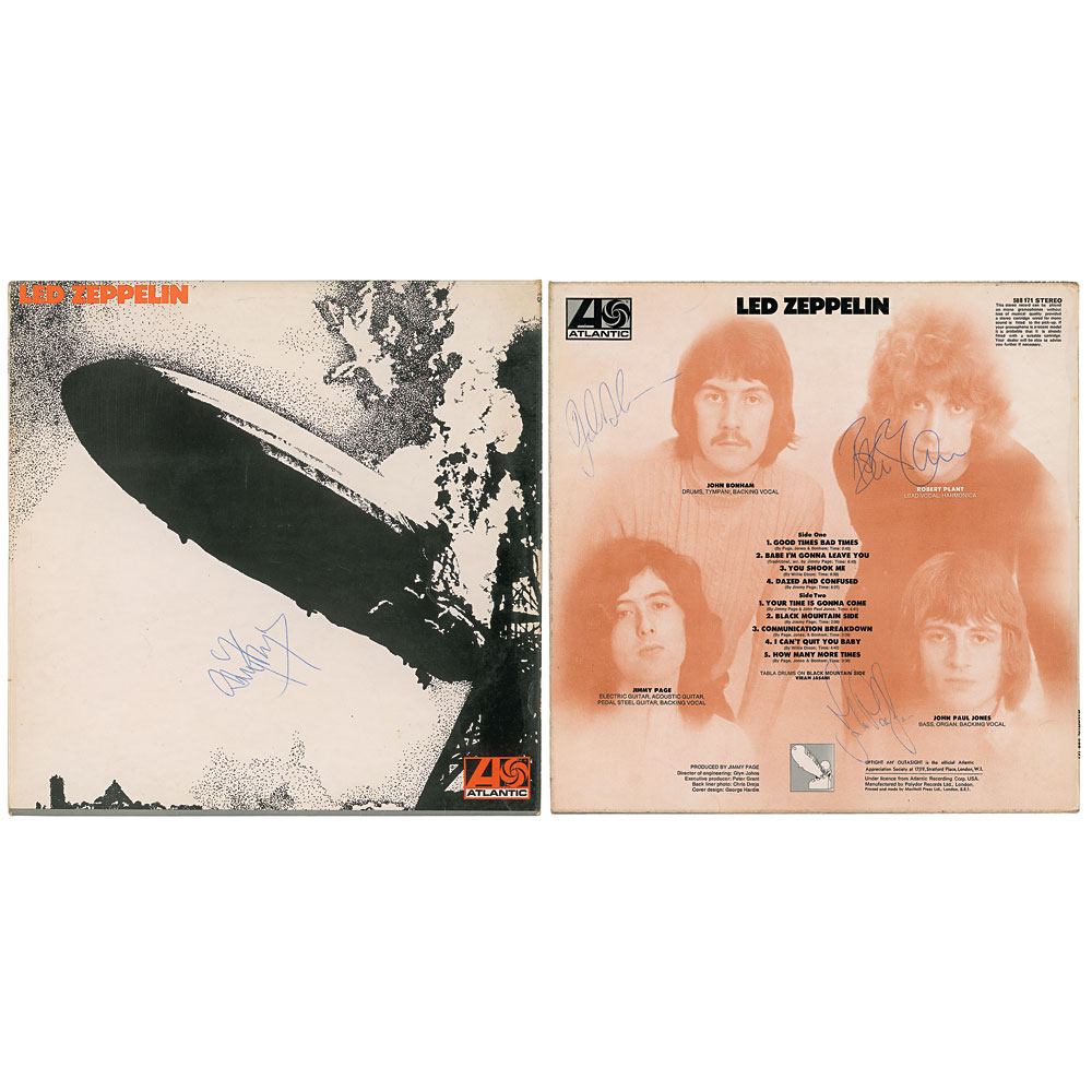 Led Zeppelin Signed Album | RR Auction