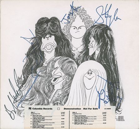 Lot #9225  Aerosmith Signed Album - Image 1