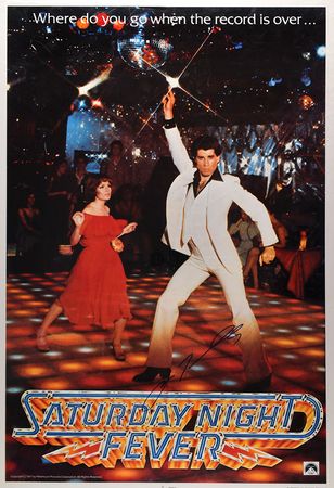 Lot #7546 John Travolta Signed Poster