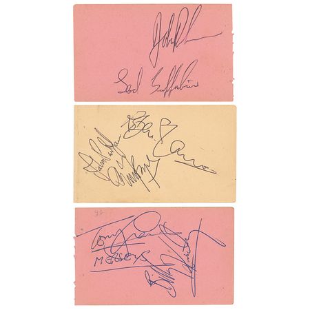 Lot #9068  Led Zeppelin Signatures