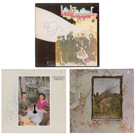 Lot #9071  Led Zeppelin: Robert Plant Signed