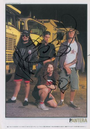 Lot #9261  Pantera Signed Photograph - Image 3