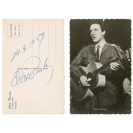 Lot #9188 Elvis Presley Signed Photograph - Image 1