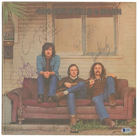 Lot #9005  Crosby, Stills, and Nash Signed Debut Album - Image 1