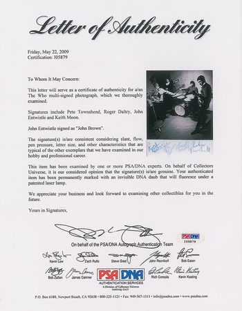 Lot #9034 The Who Signed Photograph - Image 6