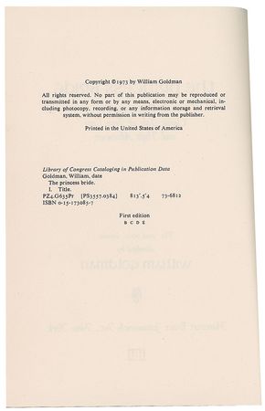 Lot #9553 William Goldman Signature and First Edition Book - Image 2
