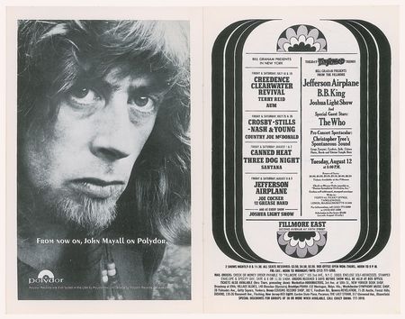 Lot #9024  Woodstock: John Mayall Fillmore East Program - Image 4