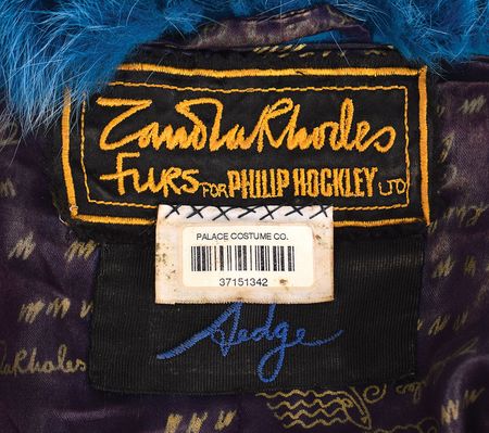 Lot #9304  Lady Gaga's Screen-Worn Blue Fur Coat from American Horror Story - Image 2
