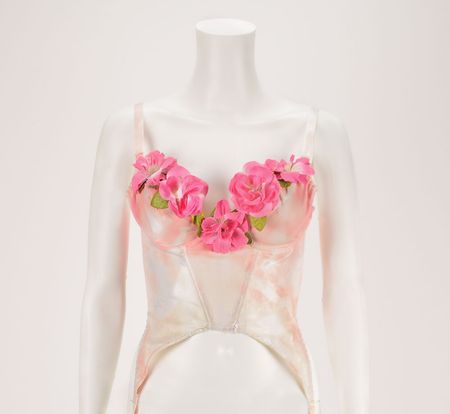 Lot #9270 Miley Cyrus's Screen-Worn Flower Corset from The Voice - Image 1