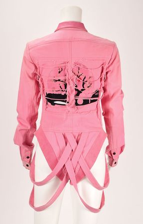 Lot #9285 Bebe Rexha's Stage-Worn Pink Denim Bodysuit - Image 2