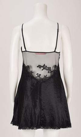 Lot #9277 Courtney Love's Stage-Worn Black Slip - Image 2