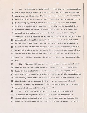 Lot #9239 Elton John Signed Document - Image 5