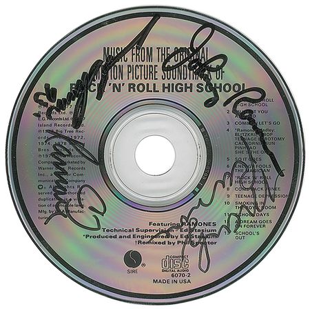 Lot #9174  Ramones Signed CD - Image 1