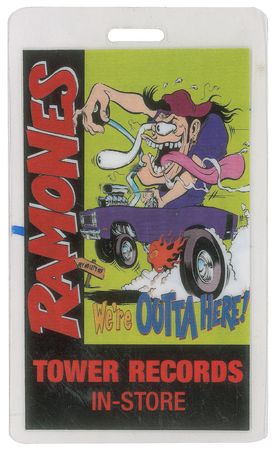 Lot #9187  Ramones Signed Tower Records Pass - Image 3