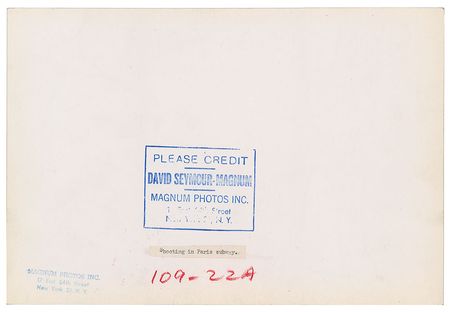 Lot #7292  Act of Love Group of (7) Original Photographs by David Seymour - Image 8