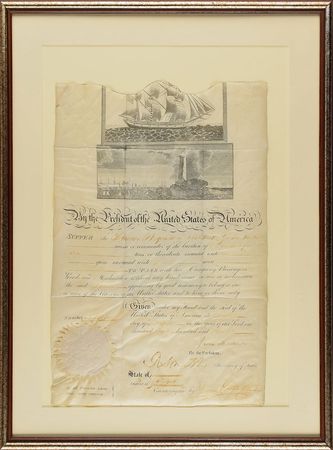 Lot #5 James Madison Signed Document