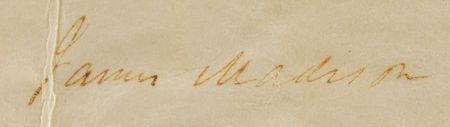 Lot #5 James Madison Signed Document - Image 2