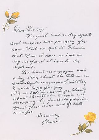 Lot #229 Titanic: Dean and Shuman Letters - Image 1