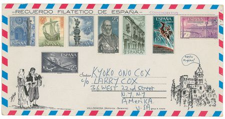 Lot #421 Beatles: Lennon and Ono: A message to Yoko’s daughter Kyoko, with sketches by Lennon - Image 3