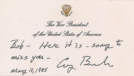 Lot #43 George Bush Handwritten Letter Signed - Image 1