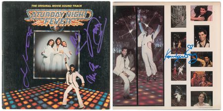 Lot #726 The Bee Gees and John Travolta Signed Album - Image 1