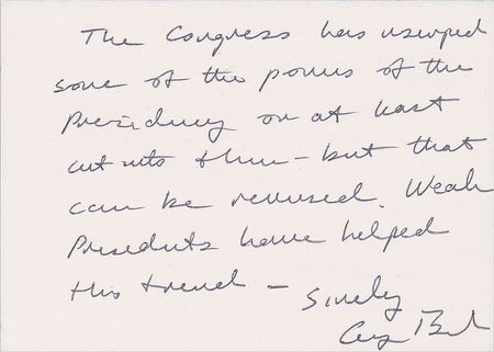 Lot #42 George Bush: “The first President I met was Dwight Eisenhower” - Image 1