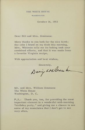 Lot #52 Dwight D. Eisenhower Typed Letter Signed - Image 2