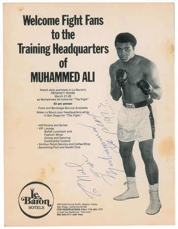 Lot #755 Muhammad Ali Program - Image 1