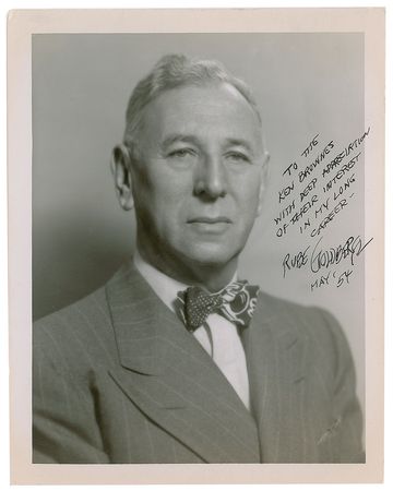 Lot #345 Rube Goldberg Signed Photograph and Christmas Card - Image 2