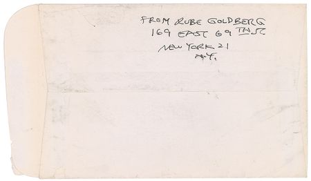Lot #345 Rube Goldberg Signed Photograph and Christmas Card - Image 4