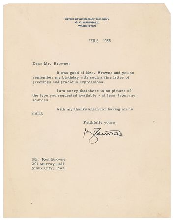 Lot #251 George C. Marshall Group Lot - Image 2