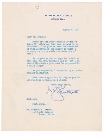 Lot #251 George C. Marshall Group Lot - Image 5