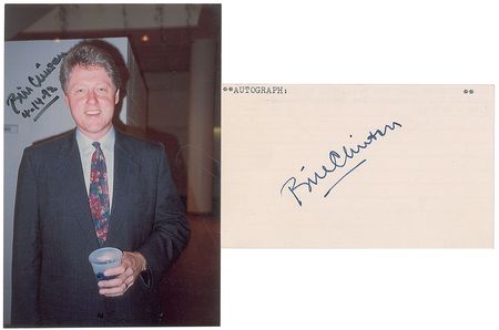 Lot #48 Bill Clinton Signed Photograph and Signature - Image 1
